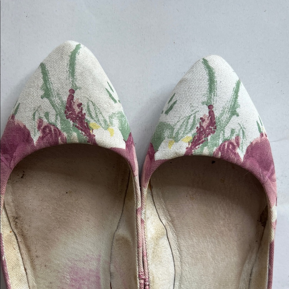 Diesel Floral plum and white Flats with box - Picture 10 of 12